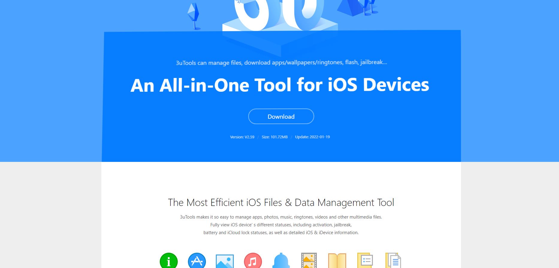 Giao diện chính của 3uTools